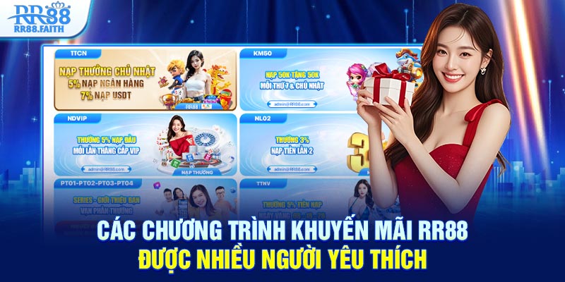 Các chương trình khuyến mãi RR88 được nhiều người yêu thích