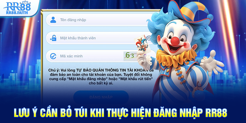 Lưu ý cần bỏ túi khi thực hiện đăng nhập RR88